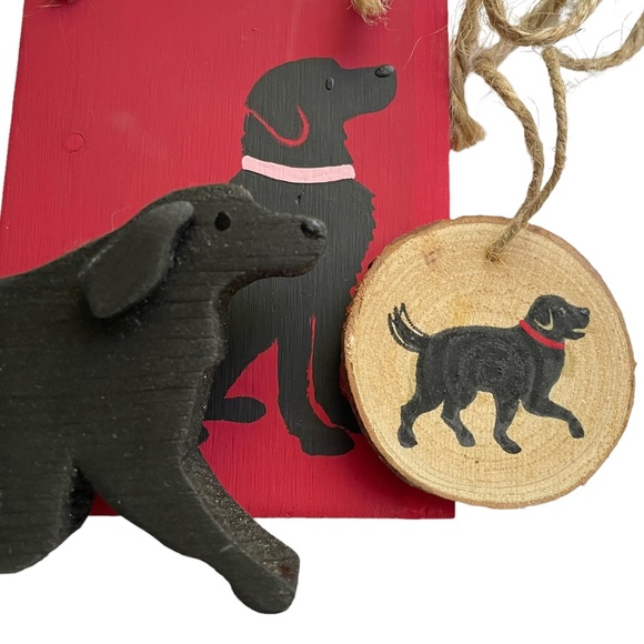 Black Retriever Dog Bundle - Handcrafted NEW - Picture 2 of 8